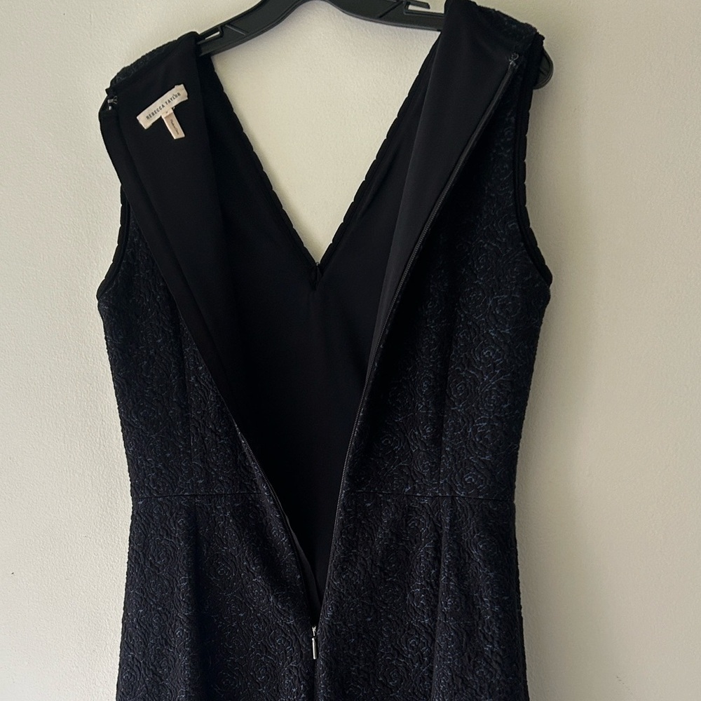 Rebecca Taylor Black Textured Mini Dress - Picture 7 of 15